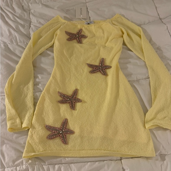 Outcast Dresses & Skirts - OUTCAST  MAII MINI DRESS LEMON YELLOW  Starfish Embellishments